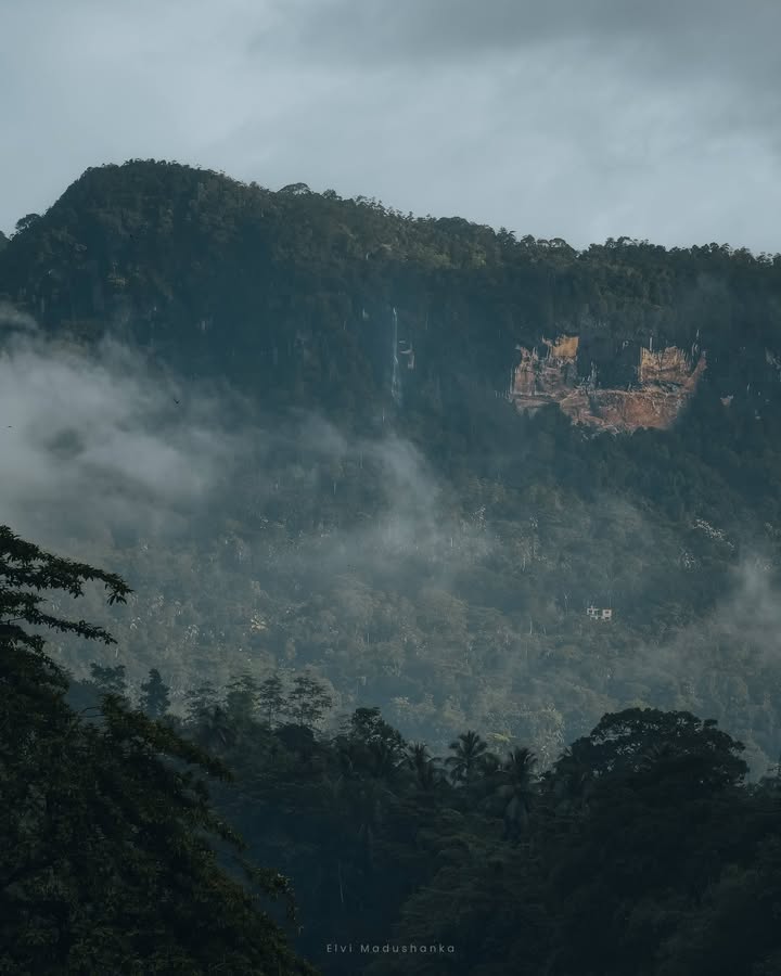 හේරනියාවක පාලම උඩට දුරින් පේන මානන් ඇල්ල