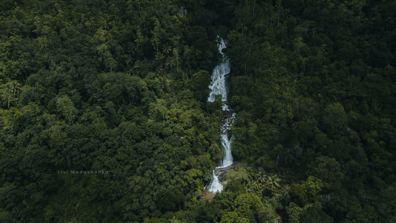 වටවල ඇල්ල drone එකට පේන විදිහ